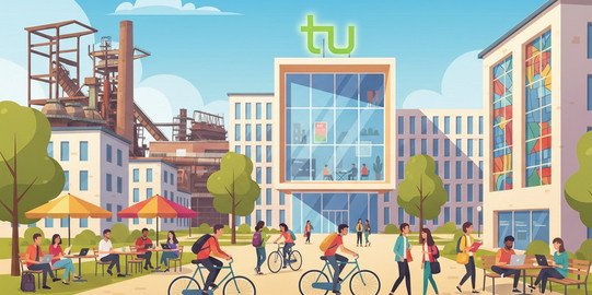 AI-generated illustration of studying in Dortmund